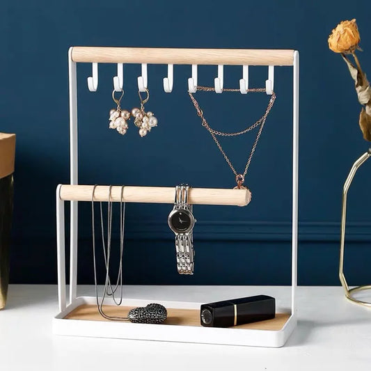 Elevate your home with our Japanese-inspired Iron Rack. Stylish and practical, it organizes jewelry, keys, and more with minimalist design and durability.