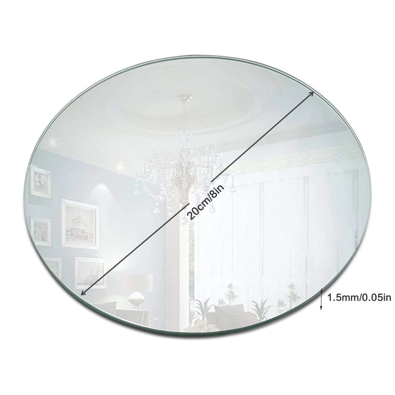 Round Acrylic Mirror Tray