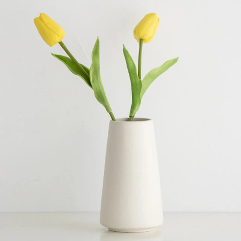 White Mini Ceramic Vase