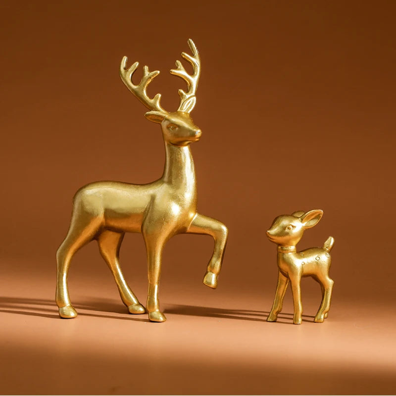 Deer and Fawn Figurines