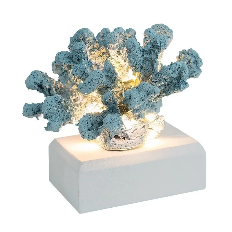 Resin Coral Decoration With Light