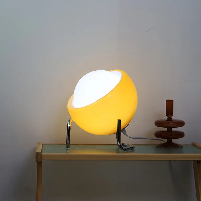 Bauhaus Retro Glass Table and Night Lamp