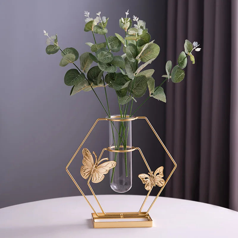 Butterfly Iron Vase