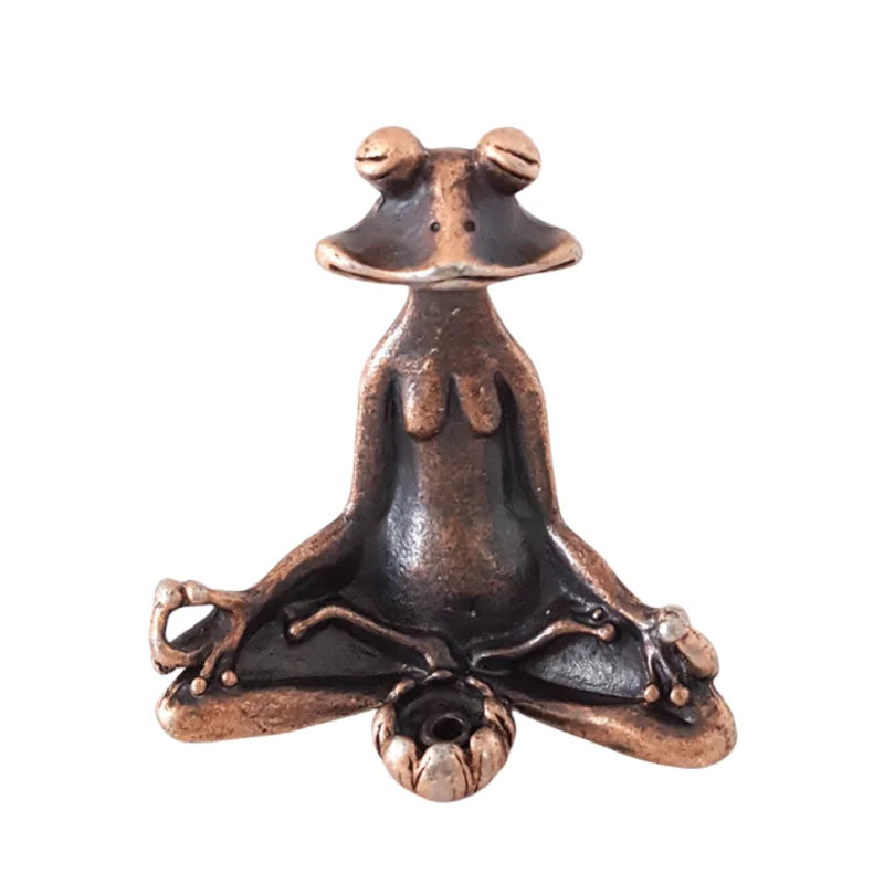 Zen Frog Incense Burner Decor