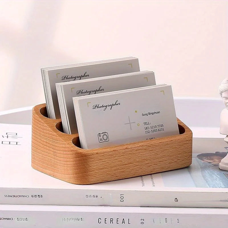 Wooden Business Card Holder