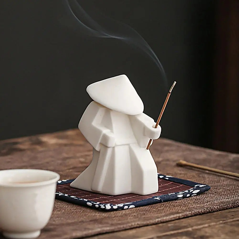 Chinese Swordsman Incense Burner