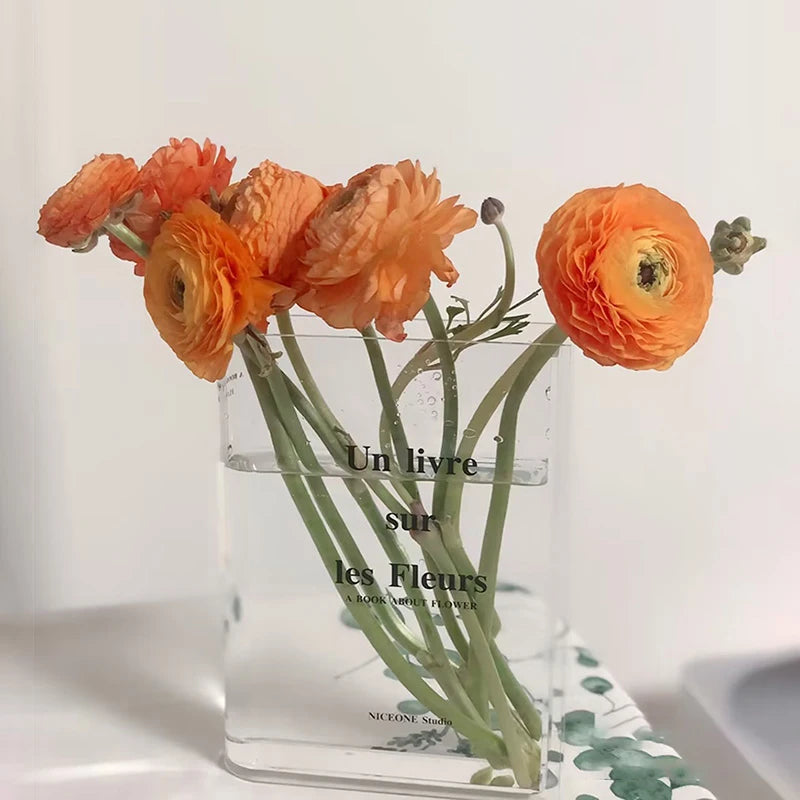 Modern Acrylic Book Vase