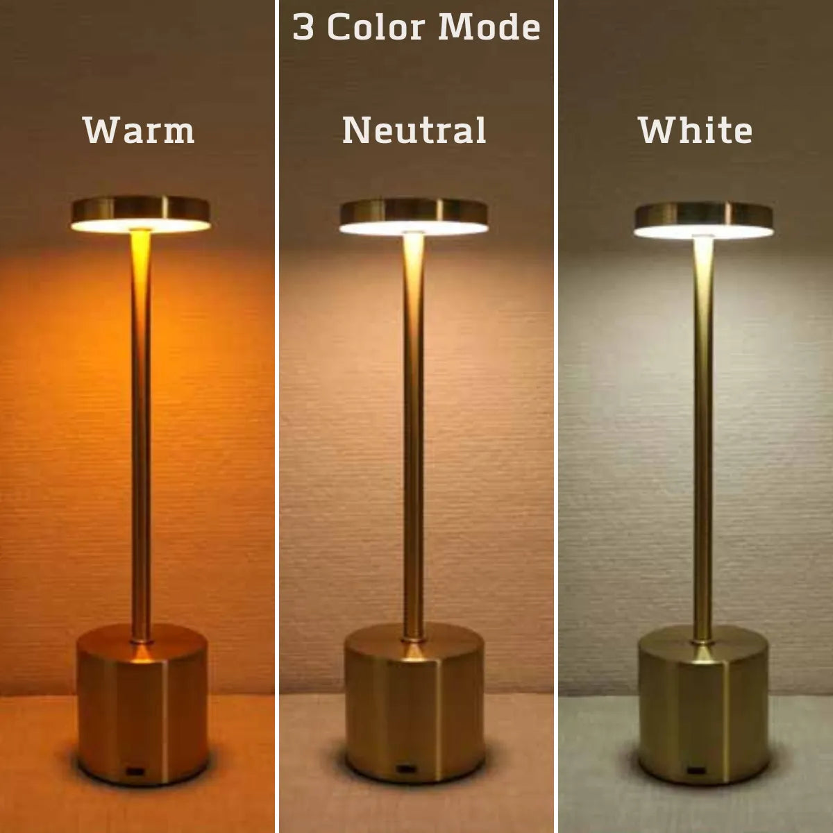 Rechargeable Touch LED Ambient Light Table Lamp