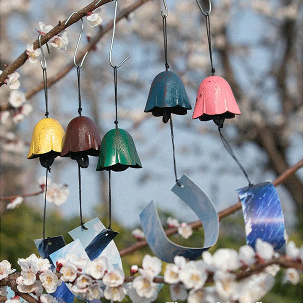 Elevate your outdoor space with our Vintage Japanese Style Cast Iron Wind Bell. Exudes tranquility and charm, with intricate design and calming melodies.