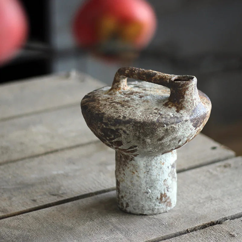 Ceramic Vintage Handmade Wabi-Sabi Vase