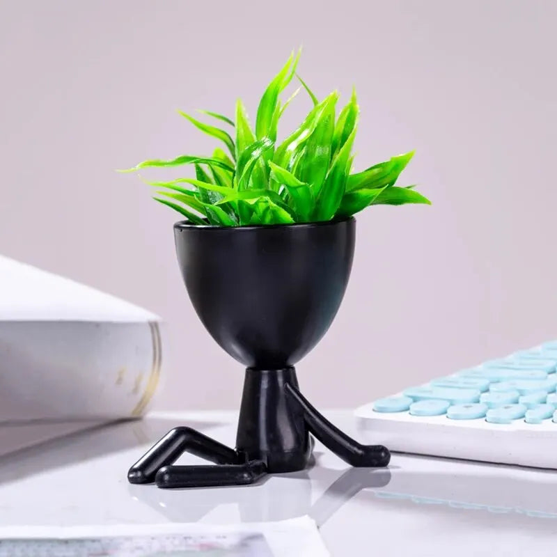 Charming Plant Figurine Decor