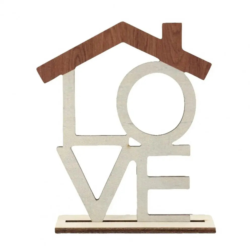 LOVE HOME Wooden Desktop Decoration