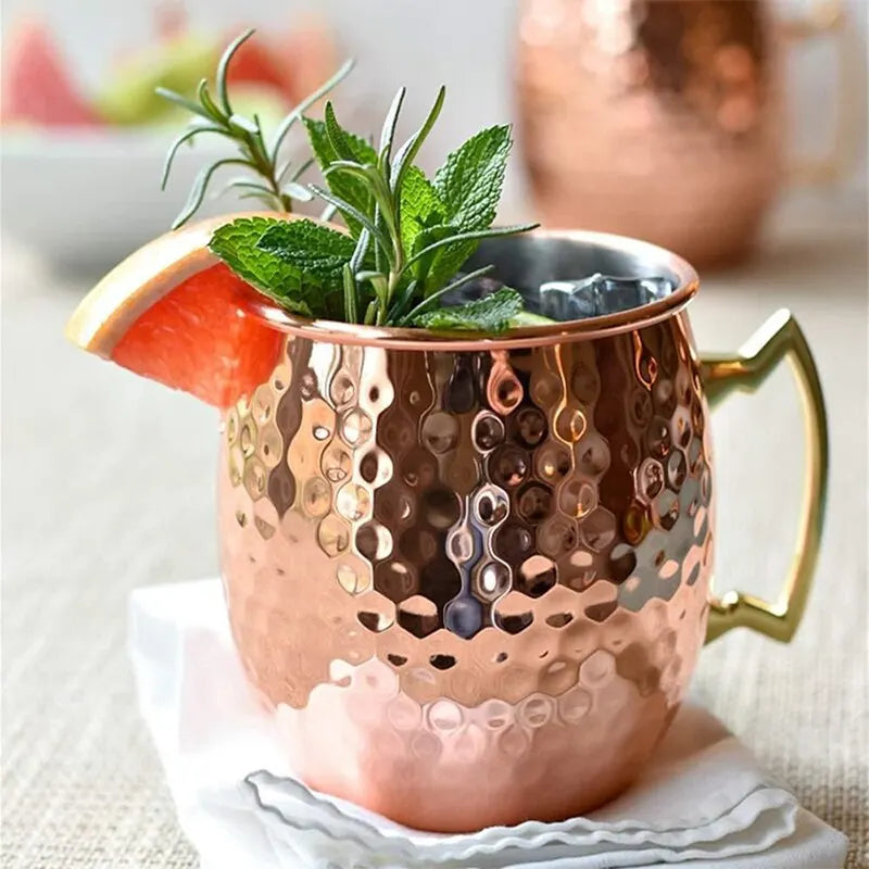 Hammered Stainless Steel Cocktail Mug