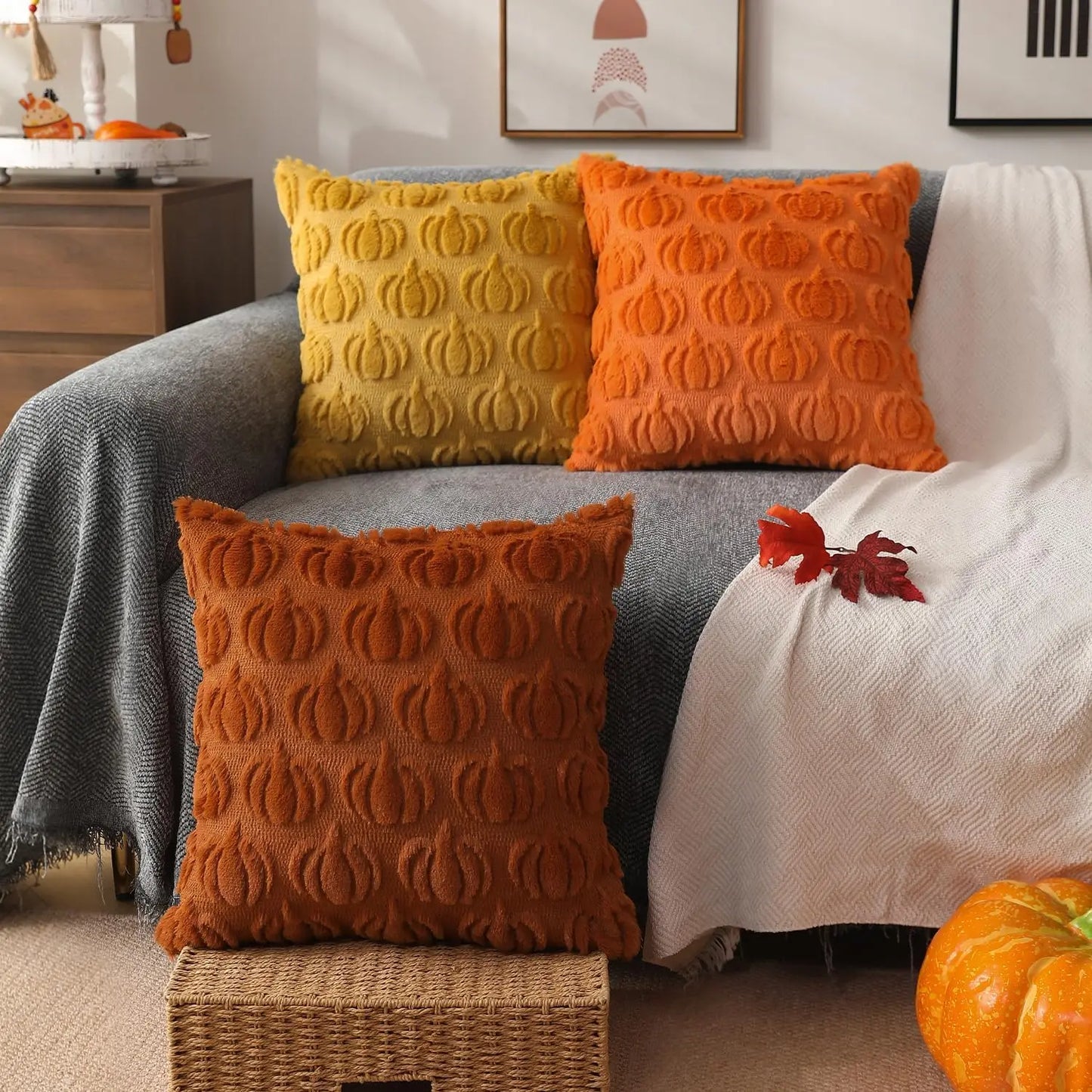 Pumpkin Pillow Covers