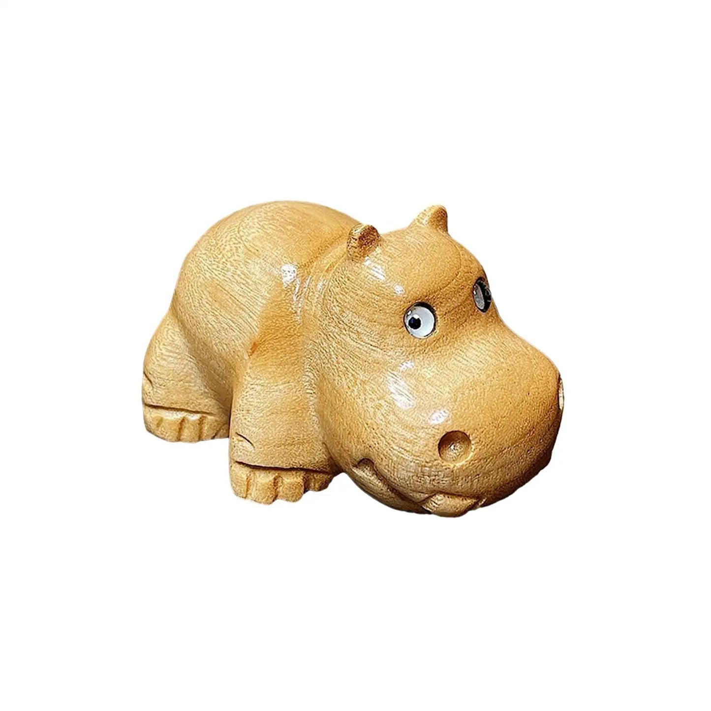 Exquisite Wooden Tea Pet Sculpture Figurine