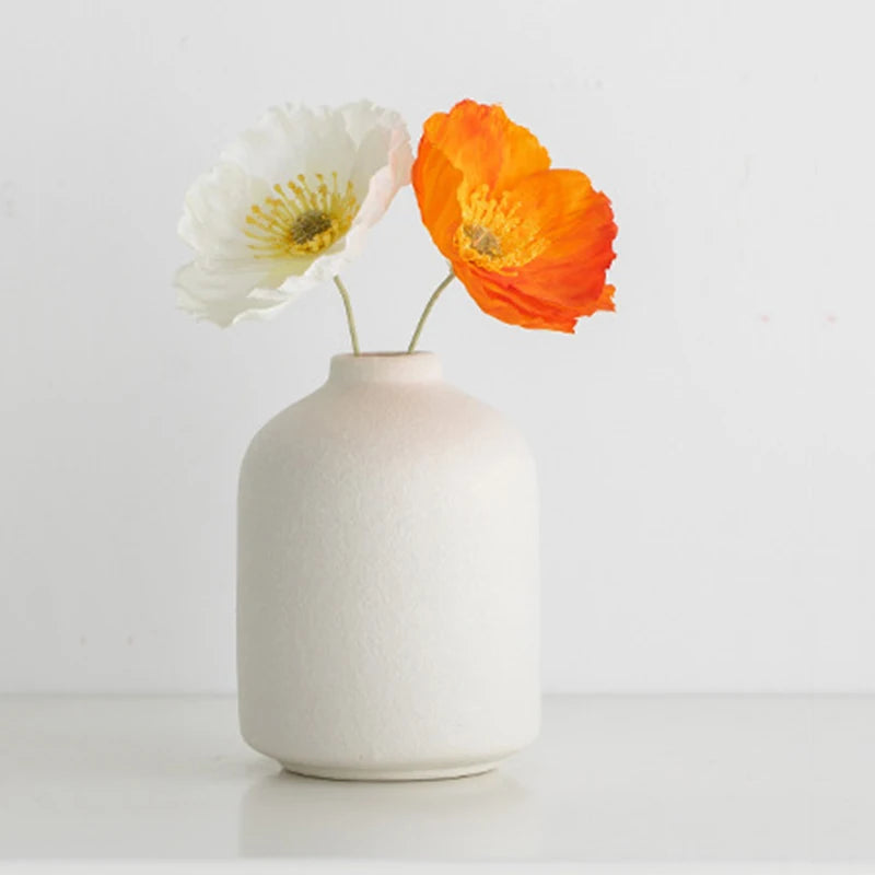 White Mini Ceramic Vase