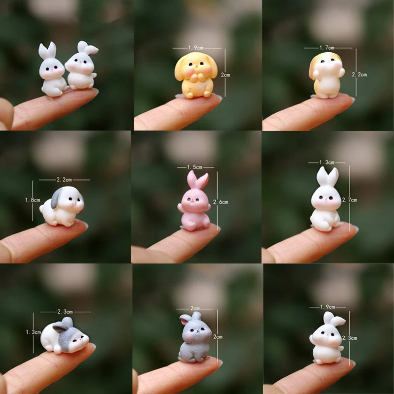 Cute Rabbit Miniature Figurine