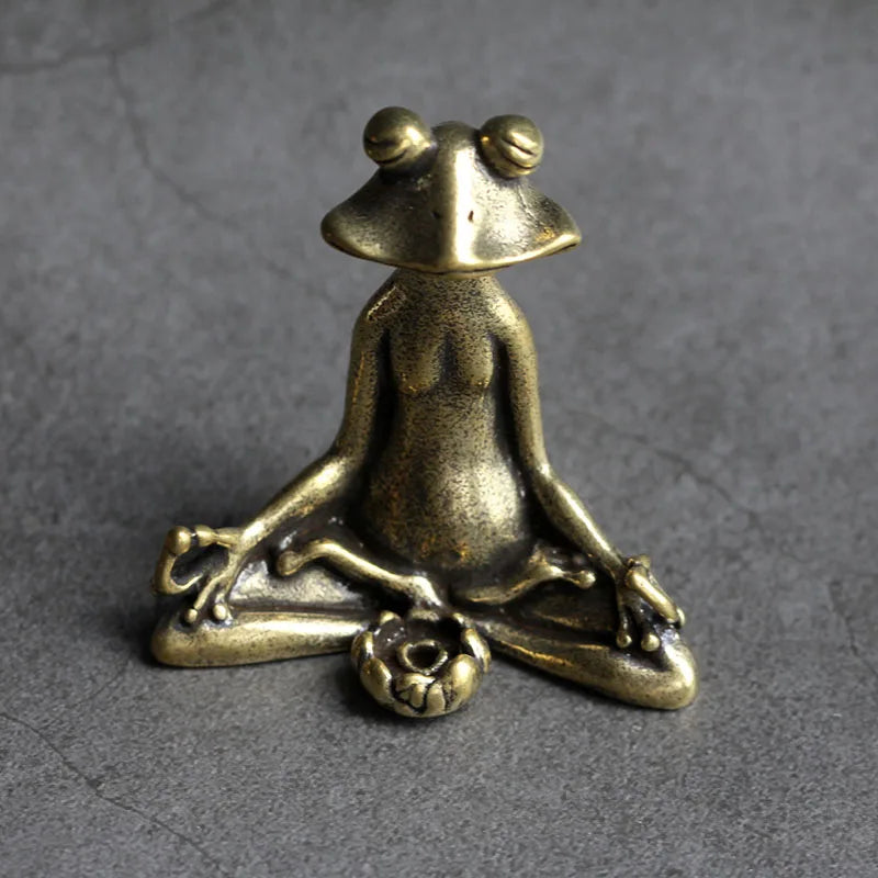 Zen Frog Incense Burner Decor