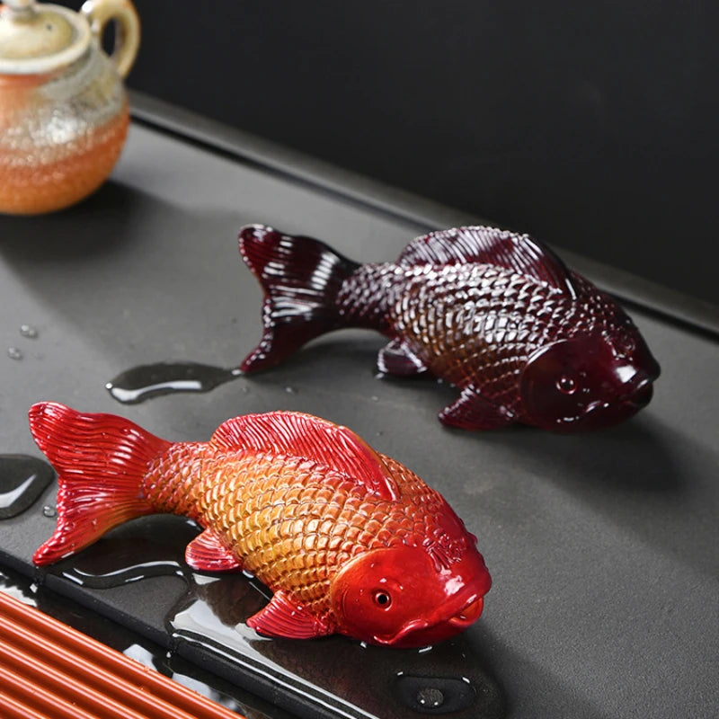 Color-Changing Koi Tea Decor