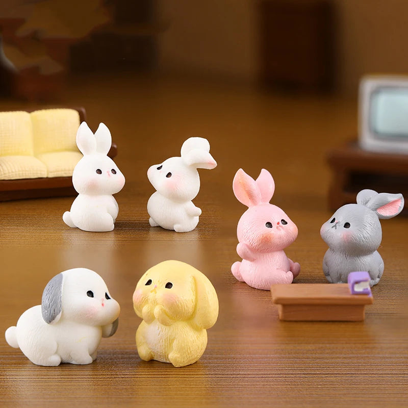 Cute Rabbit Miniature Figurine