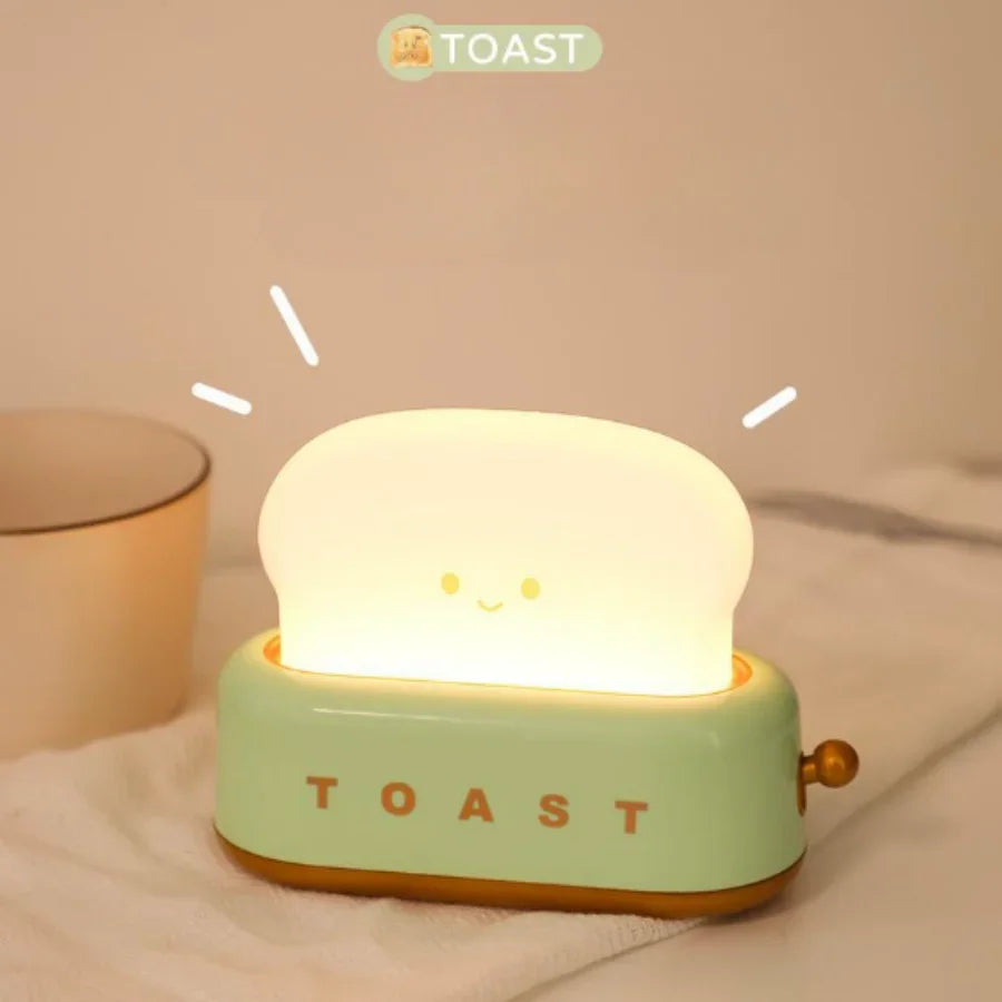 Rechargeable Toaster Nightlight LED Lamp Bedroom