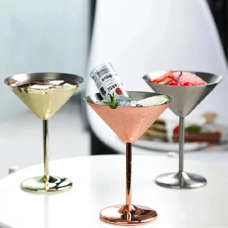 Stainless Steel Martini Glass