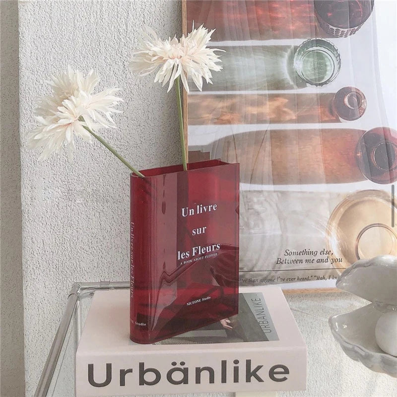 Modern Acrylic Book Vase