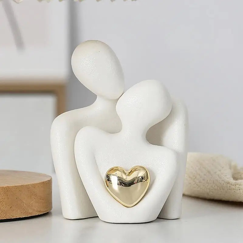 Romantic Couple Figurines: Enhance your decor with these high-quality, durable plastic figurines, symbolizing love and warmth. Perfect for any home style and special occasions, these artistic pieces make a thoughtful gift