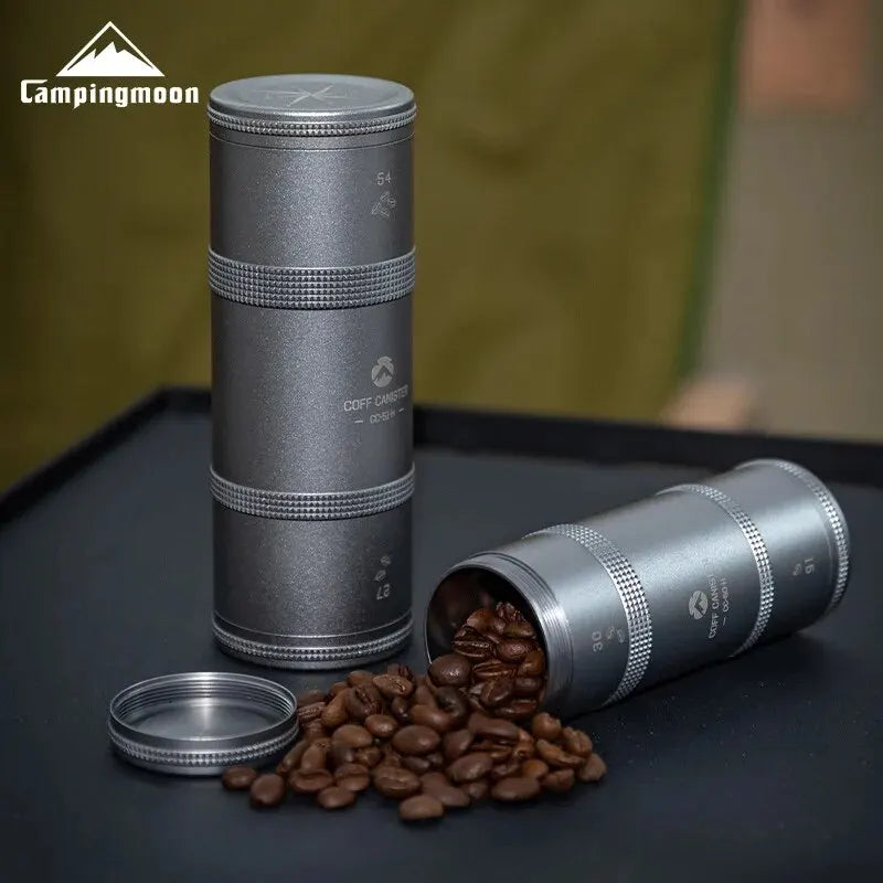 Keep your coffee beans fresh on the go with our Travel-Sized Sealed Coffee Beans Storage Can. Moisture-proof, insect-proof, and durable for outdoor adventures.