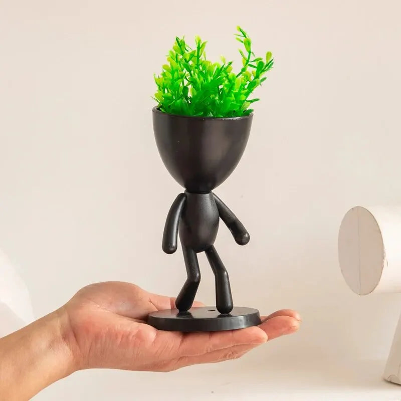 Charming Plant Figurine Decor