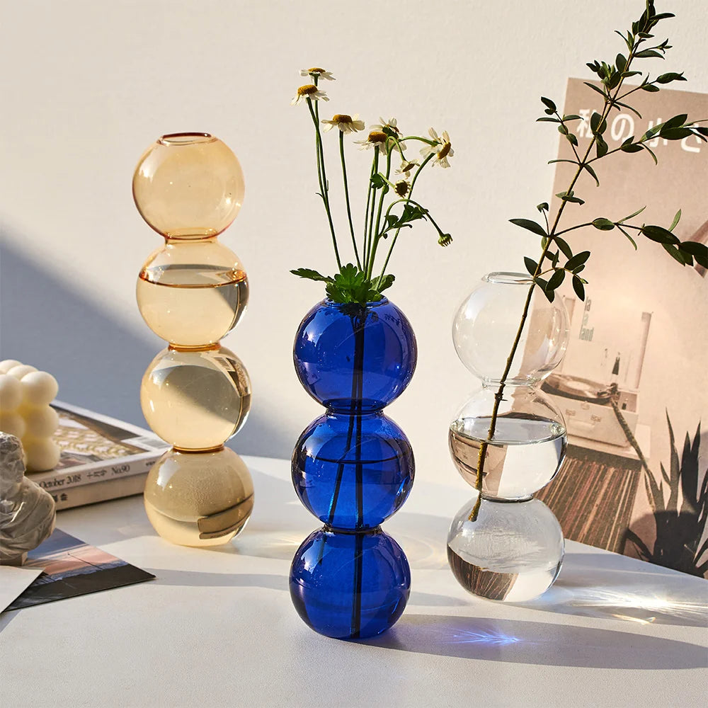 Modern Bubble Glass Vase