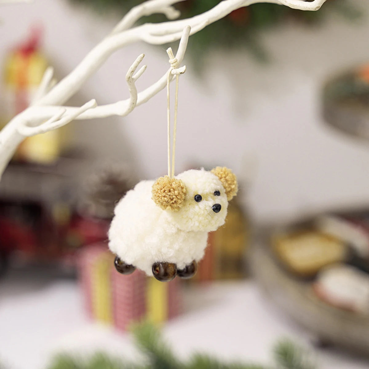 Cute Puppy Felt Christmas Ornaments