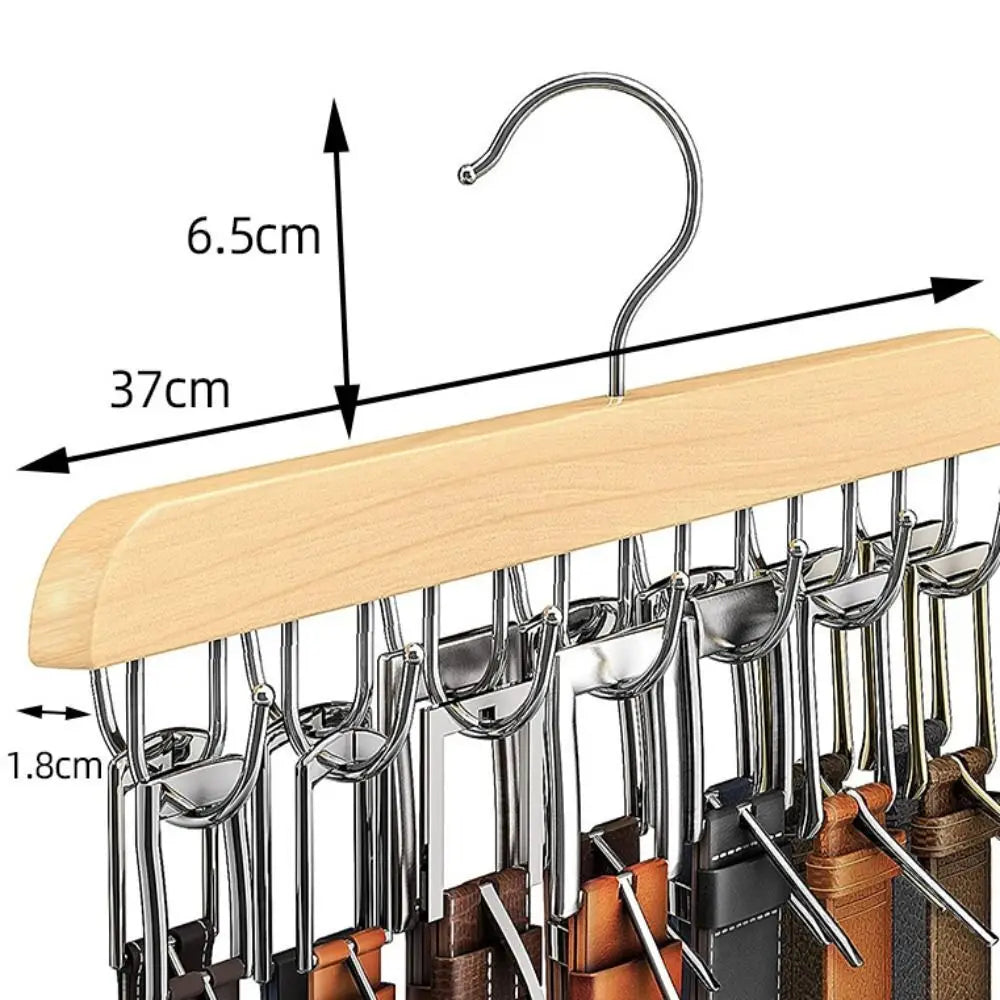 Wooden Belt Rack