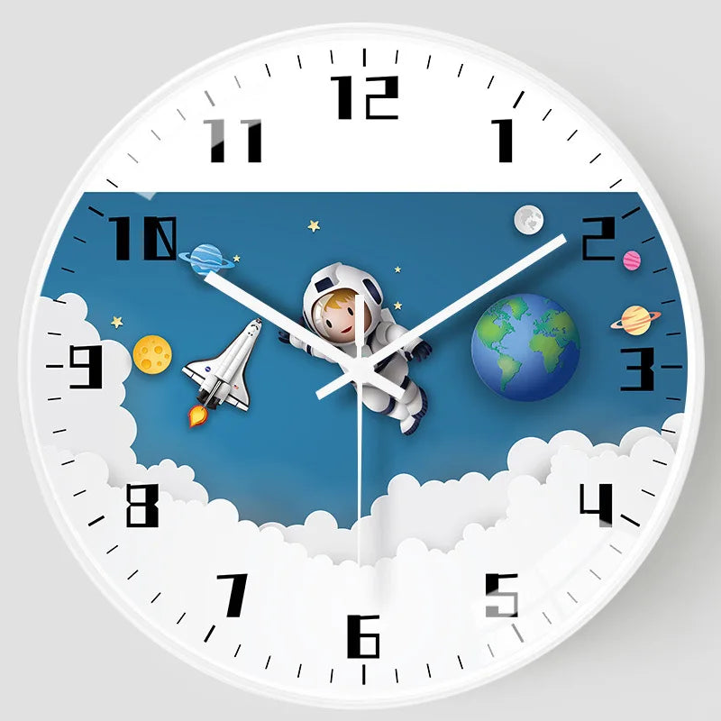 Silent Astronaut Wall Clock