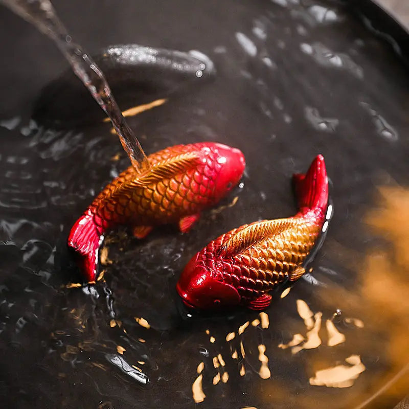 Color-Changing Koi Tea Decor