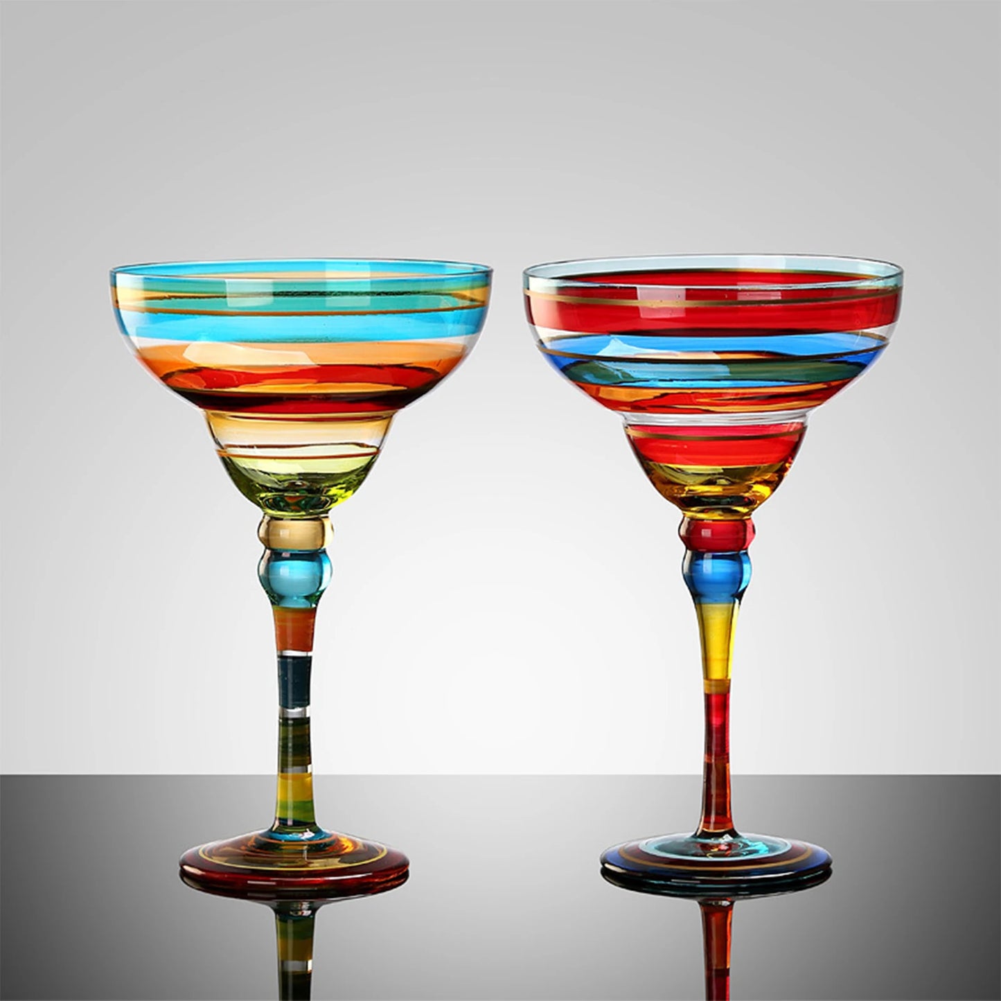 Hand-Painted Margarita Wine Glass