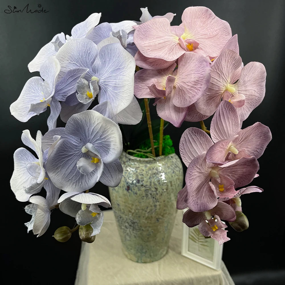 Artificial 10-Head Butterfly Orchid Flower