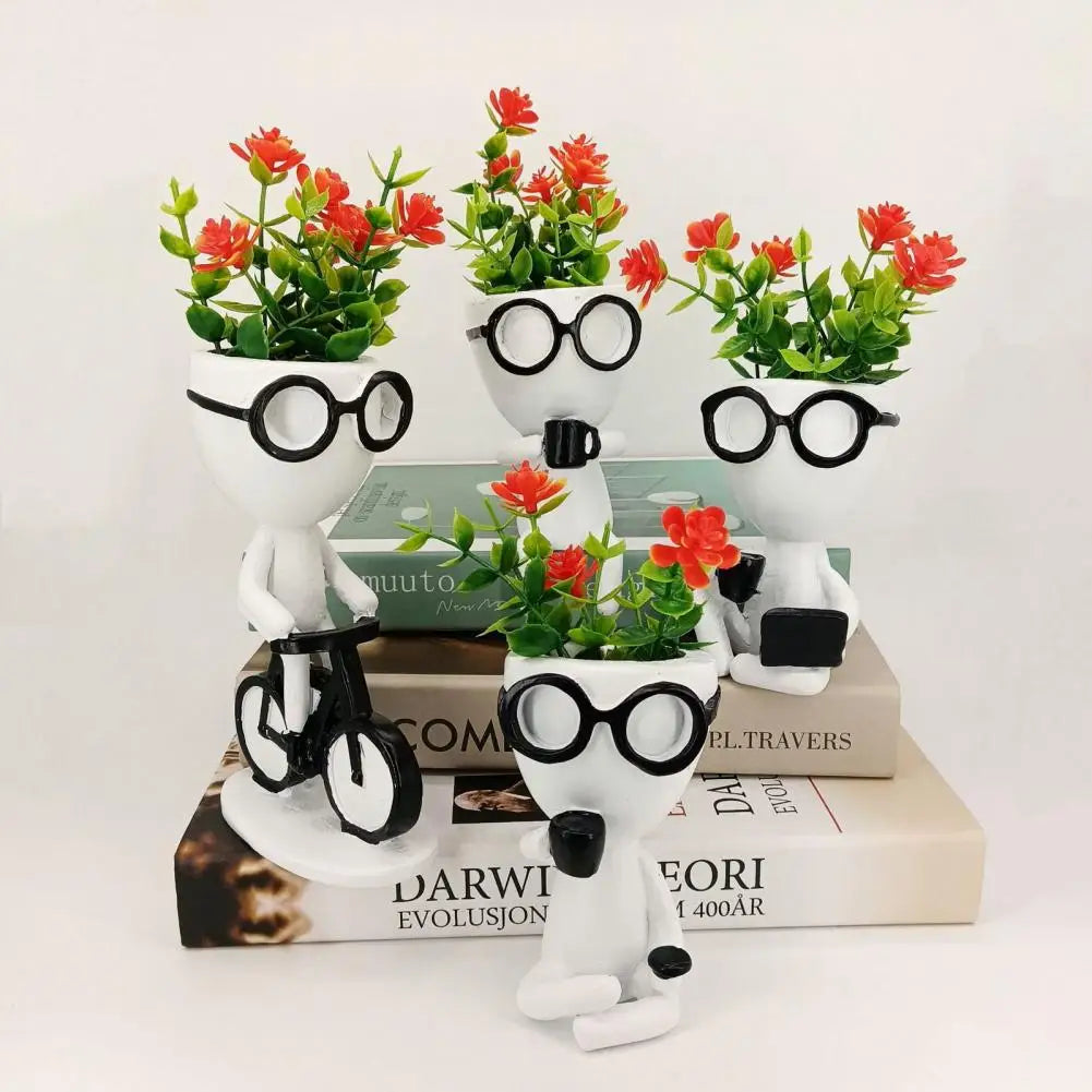 Modern Human-shaped Succulent Flower Pot Set