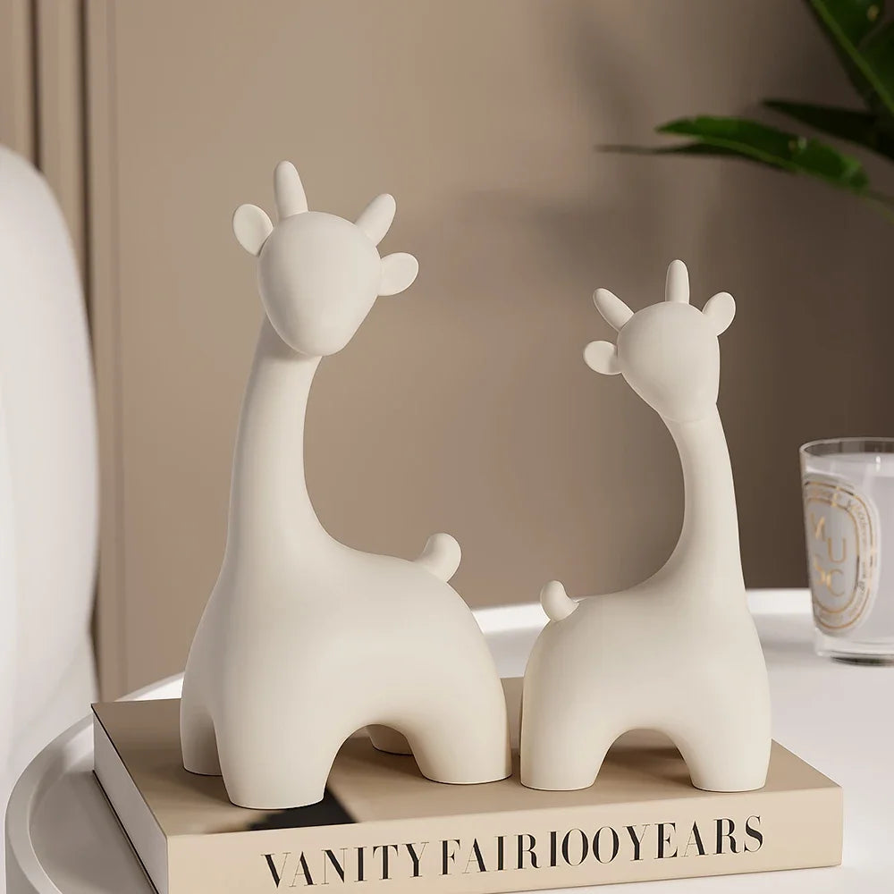 Add a modern touch to your space with our exquisite deer statue, a perfect decor piece and thoughtful gift for any occasion.