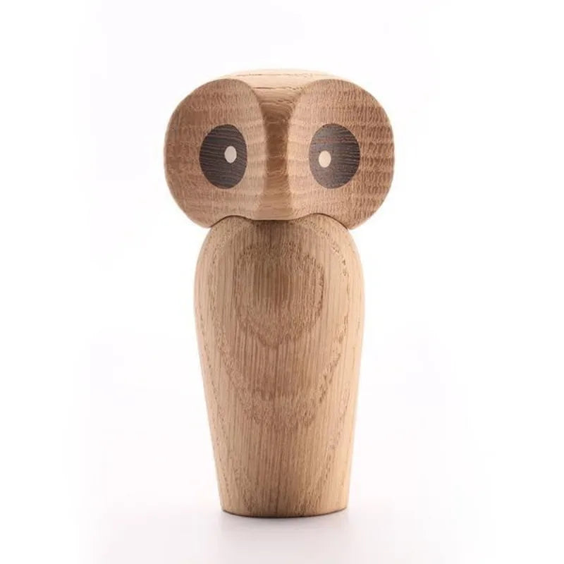 Wood Owl Ornament Home Decor