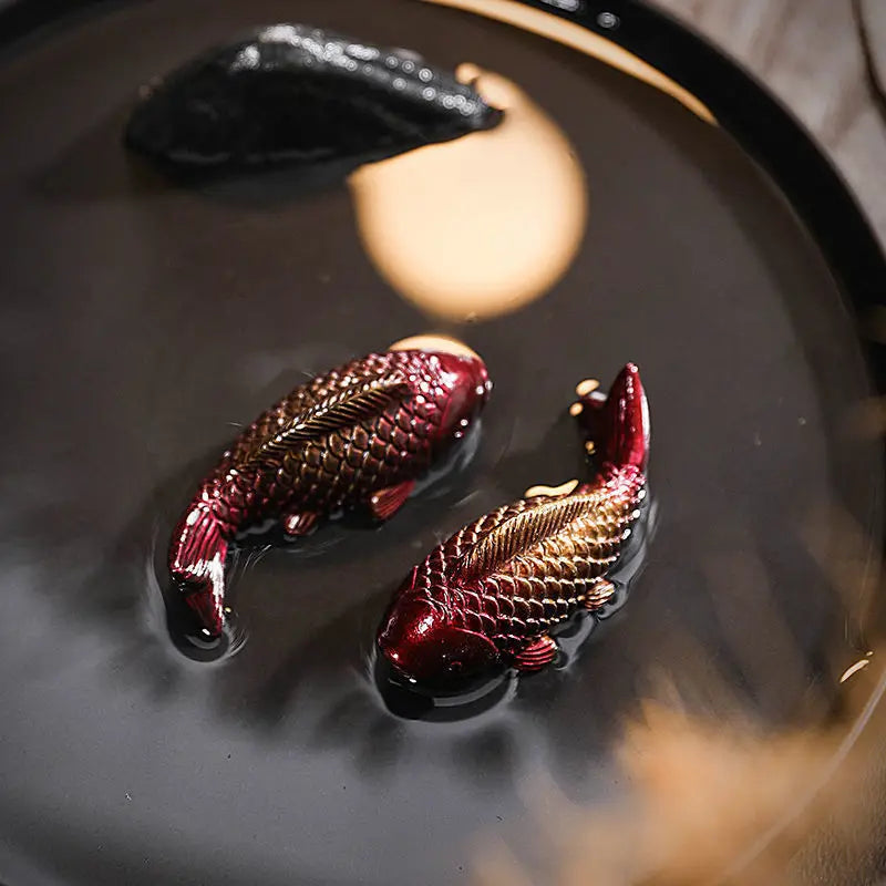 Color-Changing Koi Tea Decor