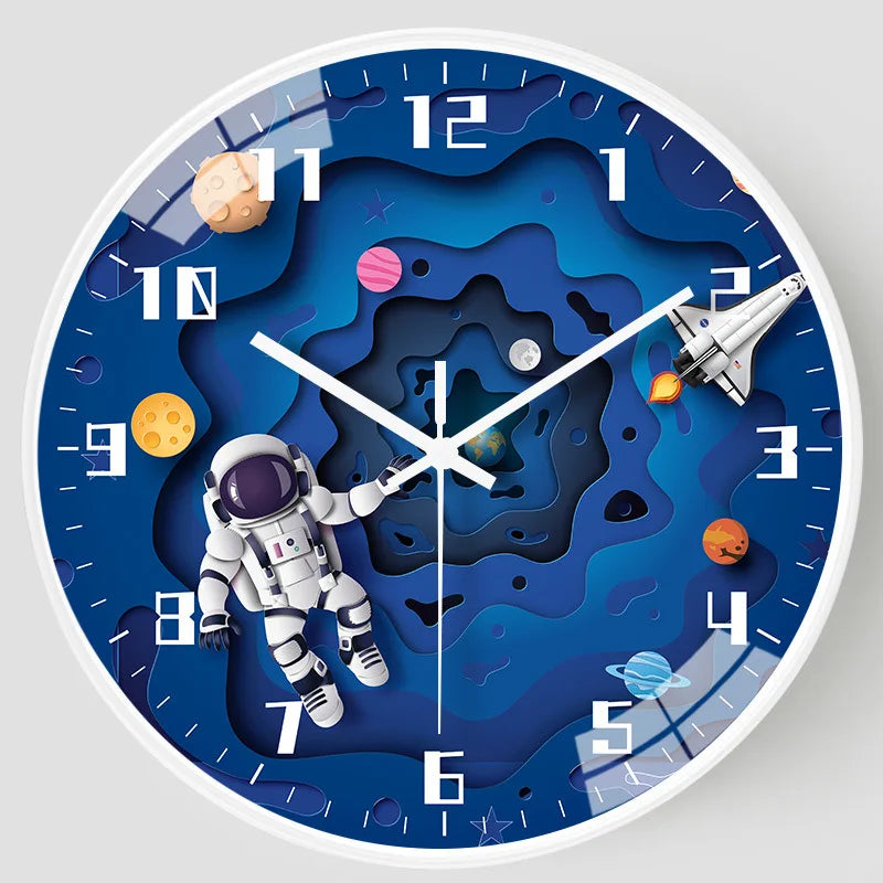 Silent Astronaut Wall Clock