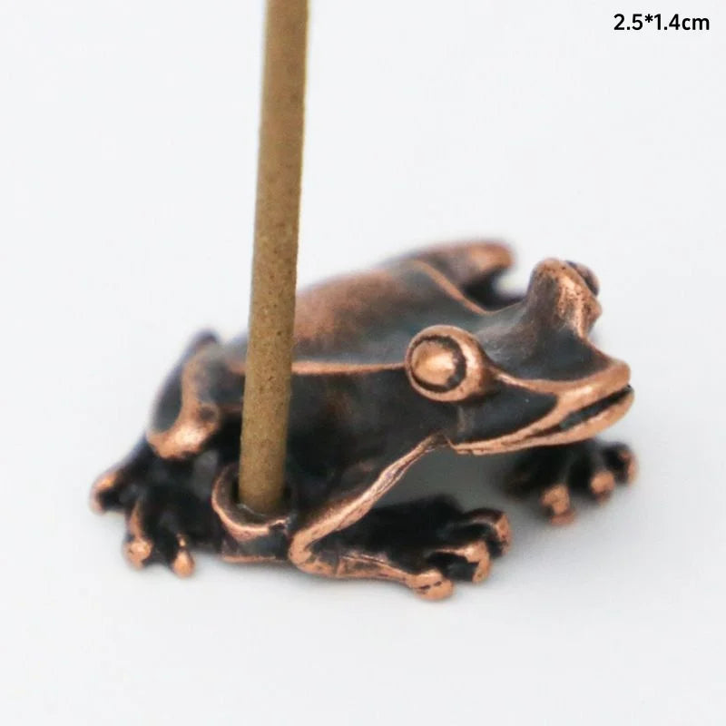 Zen Frog Incense Burner Decor