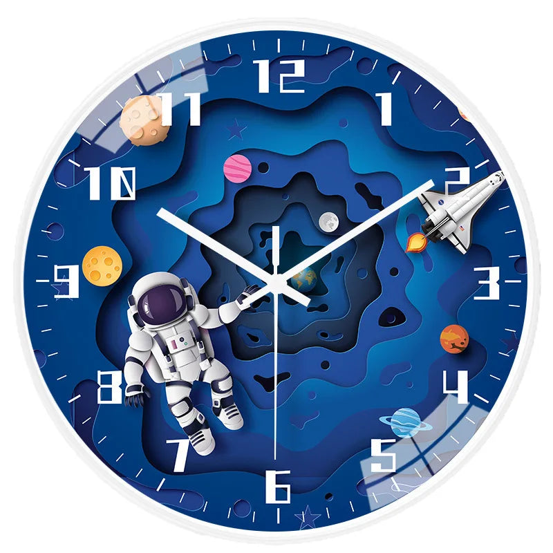 Silent Astronaut Wall Clock