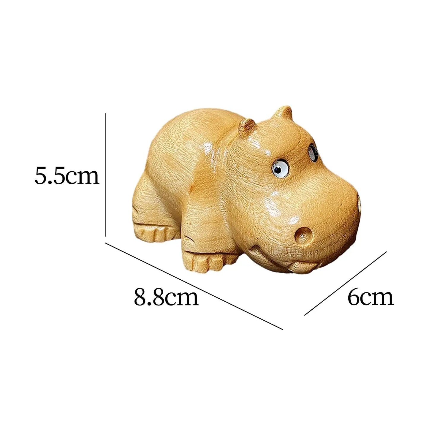 Exquisite Wooden Tea Pet Sculpture Figurine