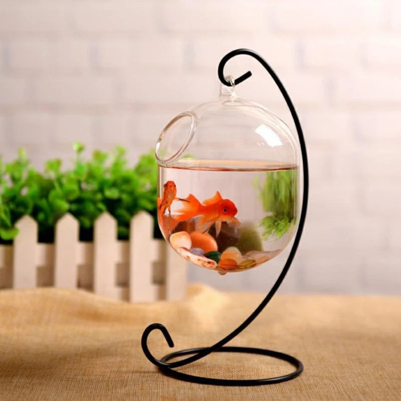 Suspended Glass Fish Tank Vase