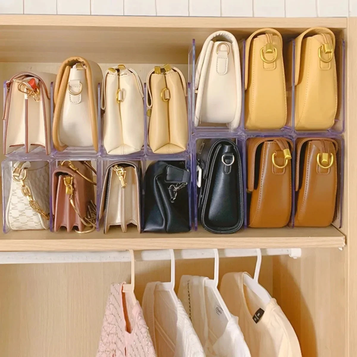 Handbag Storage Box Divider Shelf