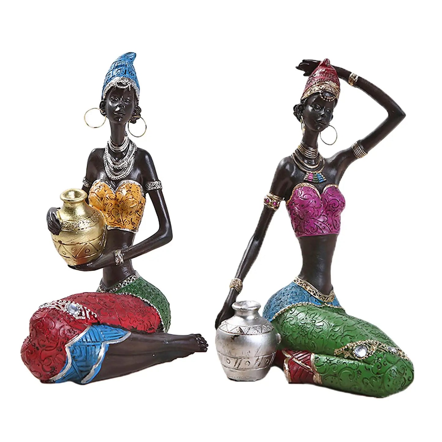 Creative African Resin Sculpture