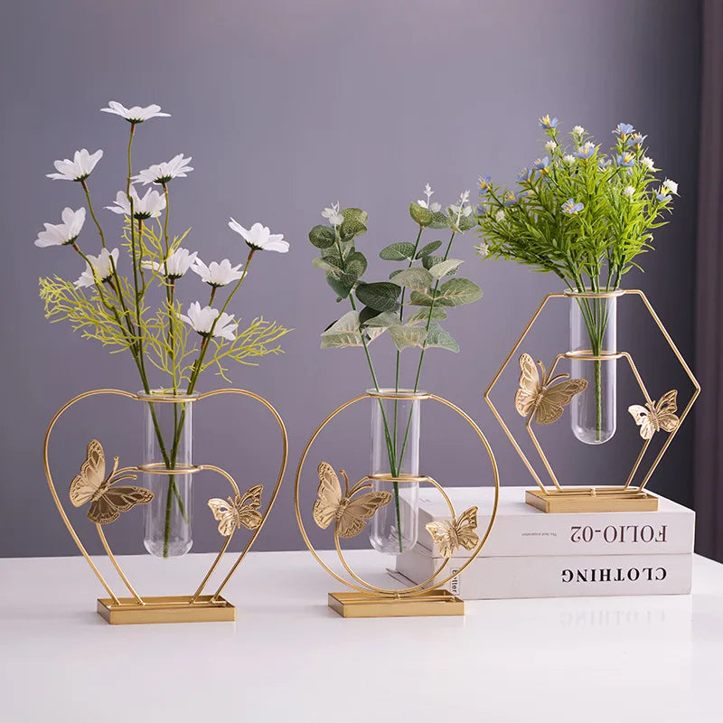 Butterfly Iron Vase