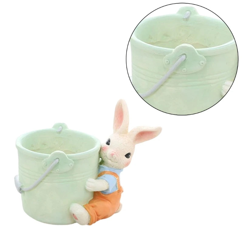 Cartoon Rabbit Shaped Succulent Planter